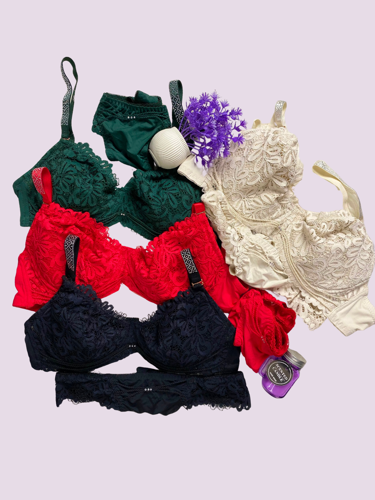 Femyn™ Floral Embroidery Lingerie Set