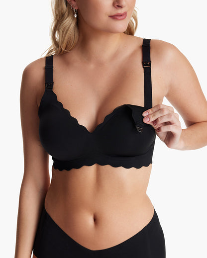 Jelly Strip - Seamless Floral Push up Nursing Bra