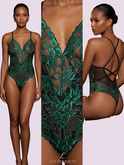 Lila Embroidered Bodysuit