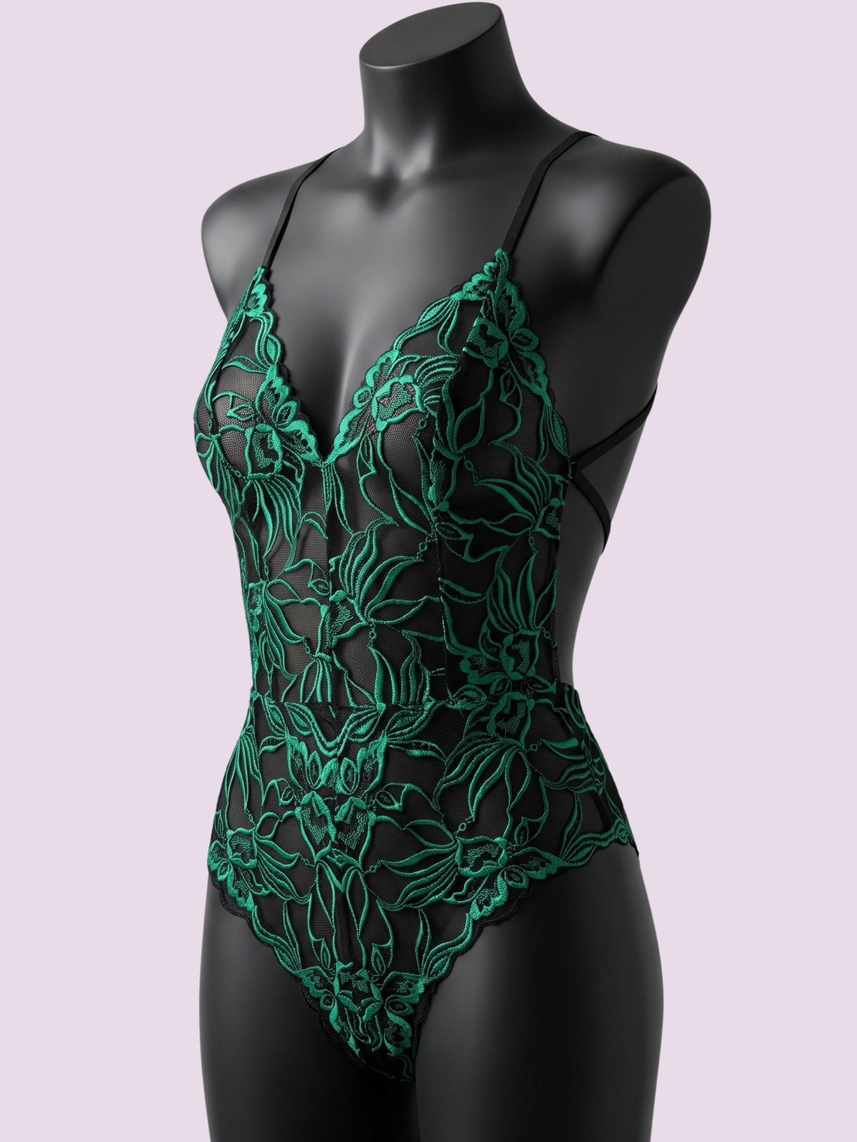 Lila Embroidered Bodysuit