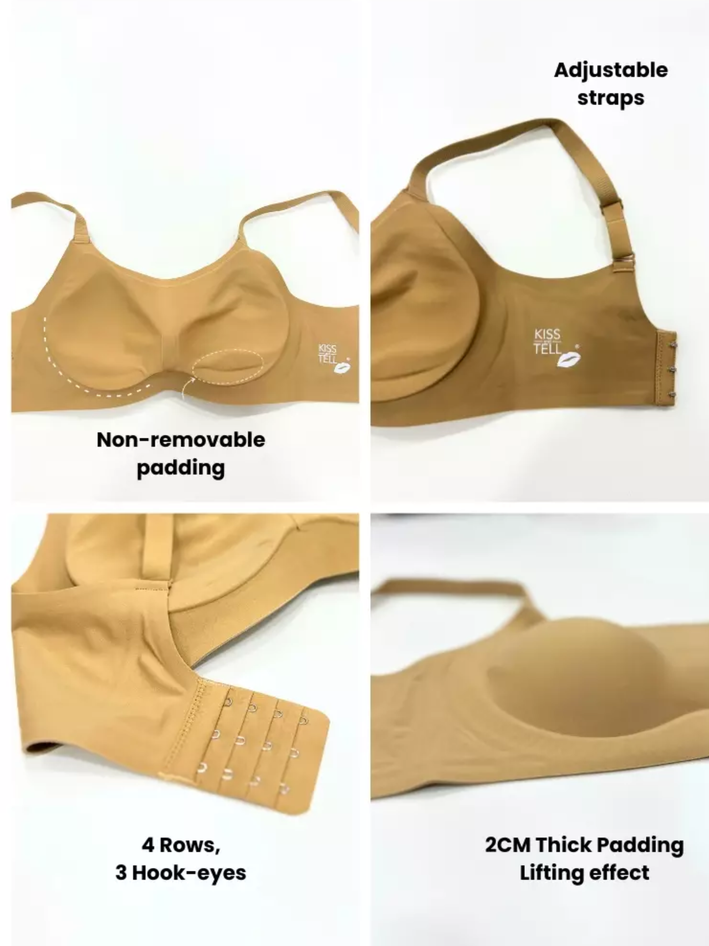 Femyn™Kiss & Tell Seamless Pushup Bra