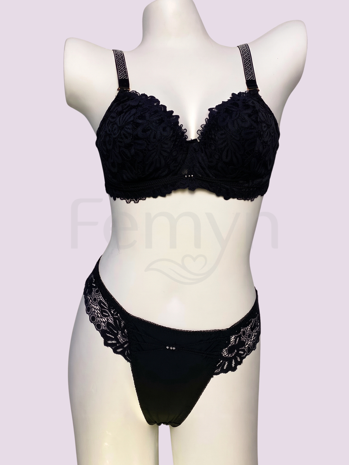 Femyn™ Floral Embroidery Lingerie Set