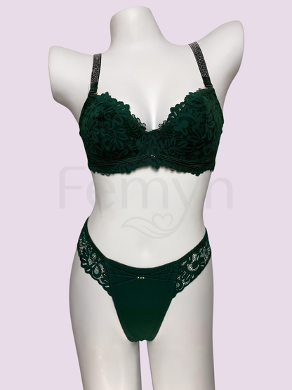 Femyn™ Floral Embroidery Lingerie Set