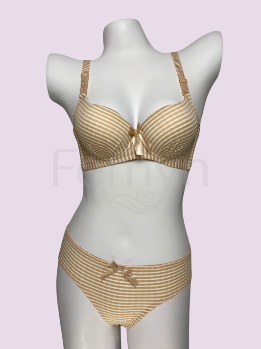 Femyn™ Stripe Elegance Bra & Panty Set