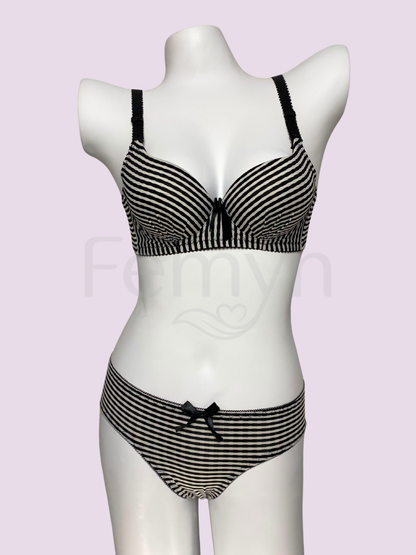 Femyn™ Stripe Elegance Bra & Panty Set